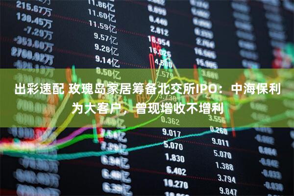 出彩速配 玫瑰岛家居筹备北交所IPO：中海保利为大客户，曾现增收不增利