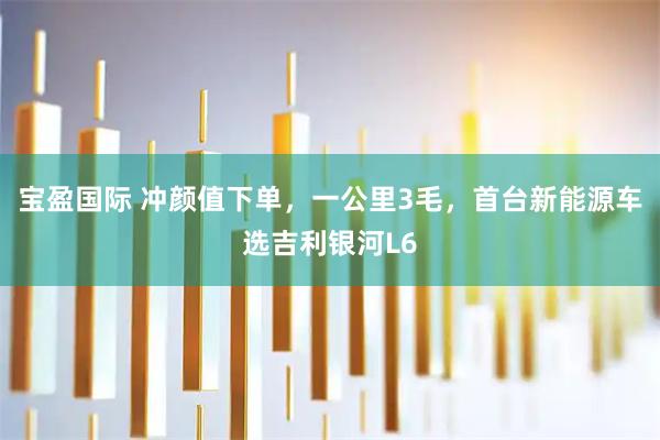 宝盈国际 冲颜值下单，一公里3毛，首台新能源车选吉利银河L6