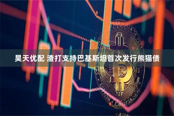 昊天优配 渣打支持巴基斯坦首次发行熊猫债